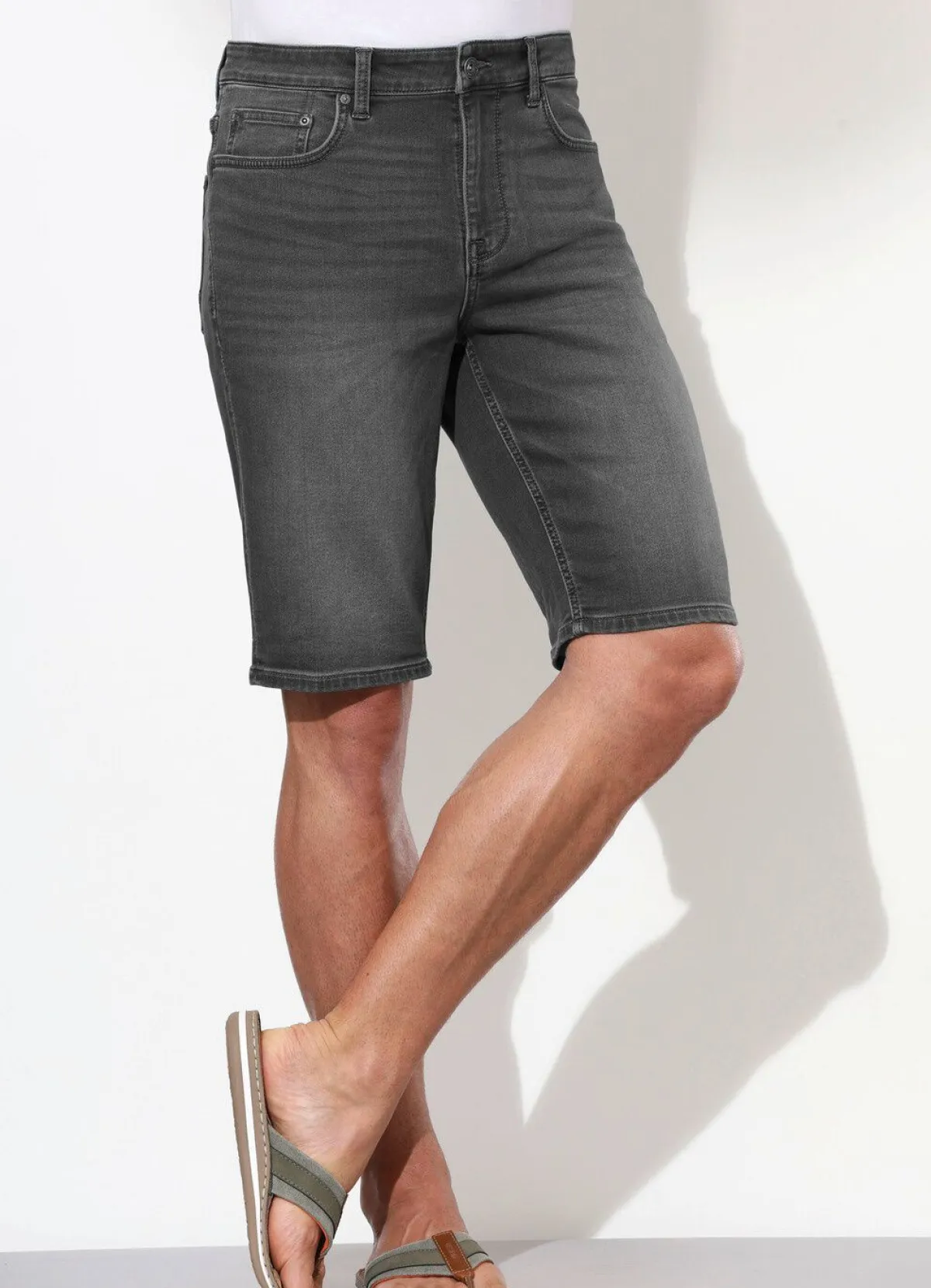 New BADER Jeans-Bermudas in 3 Farben ANTHRAZIT