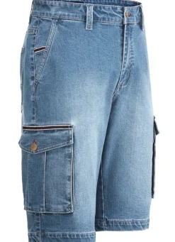 BADER Jeans-Bermudas mit Cargotaschen JEANSBLAU