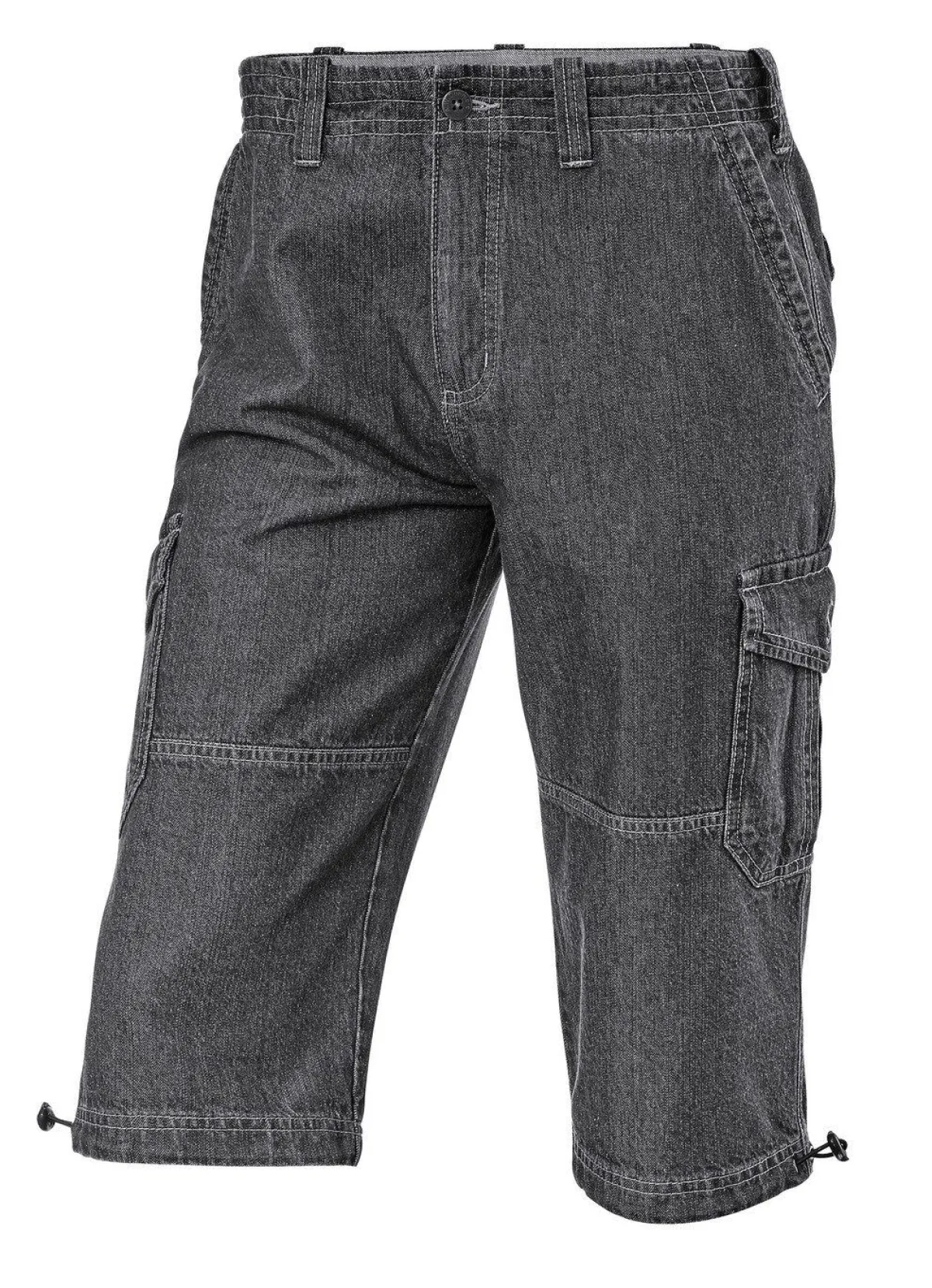 Discount BADER Jeans-Bermudas mit Cargotaschen in 3 Farben ANTHRAZIT