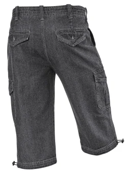 Discount BADER Jeans-Bermudas mit Cargotaschen in 3 Farben ANTHRAZIT
