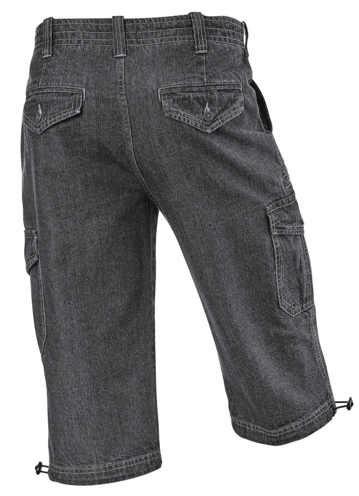 Discount BADER Jeans-Bermudas mit Cargotaschen in 3 Farben ANTHRAZIT