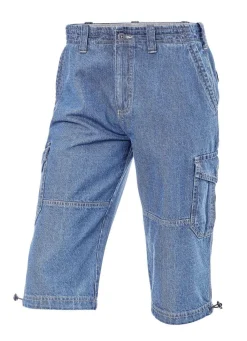 Discount BADER Jeans-Bermudas mit Cargotaschen in 3 Farben HELLJEANS