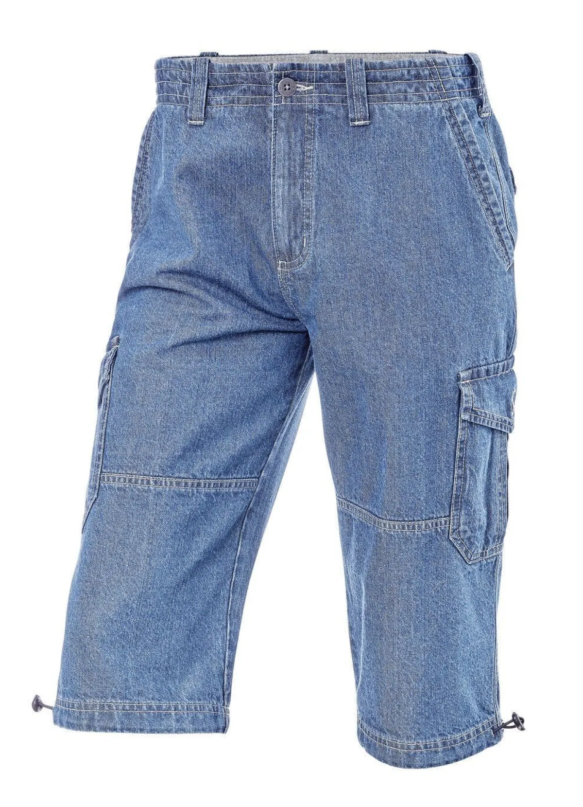 Discount BADER Jeans-Bermudas mit Cargotaschen in 3 Farben HELLJEANS