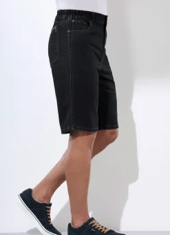 Best BADER Jeans-Bermudas mit Dehnbundeinsätzen in 3 Farben SCHWARZ