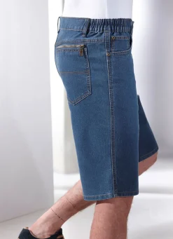 Best BADER Jeans-Bermudas mit Dehnbundeinsätzen in 3 Farben HELLJEANS