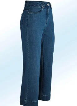 BADER Jeans-Culotte in 5-Pocket-Form DUNKELBLAU