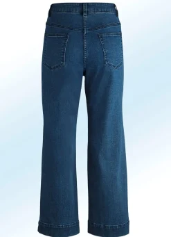 BADER Jeans-Culotte in 5-Pocket-Form DUNKELBLAU