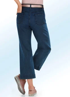 BADER Jeans-Culotte in 5-Pocket-Form DUNKELBLAU