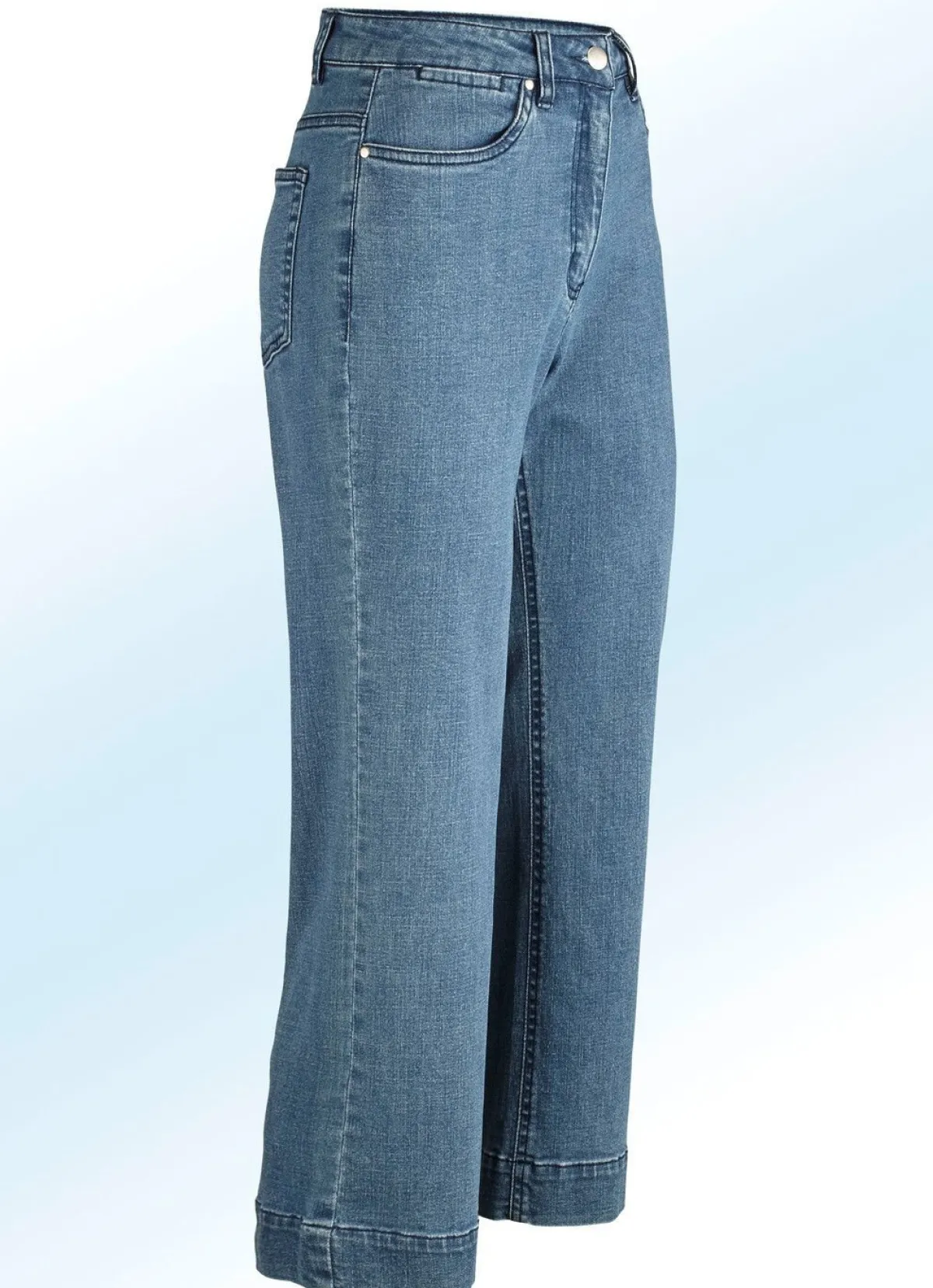 Outlet BADER Jeans-Culotte in 5-Pocket-Form JEANSBLAU