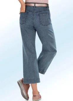 Outlet BADER Jeans-Culotte in 5-Pocket-Form JEANSBLAU