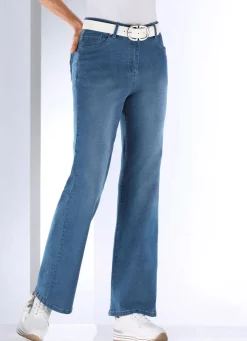 Hot BADER Jeans in aktueller Fingerprint-Dessinierung JEANSBLAU