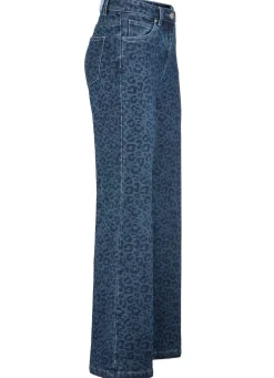Sale BADER Jeans in aktueller Leo-Dessinierung DUNKELBLAU