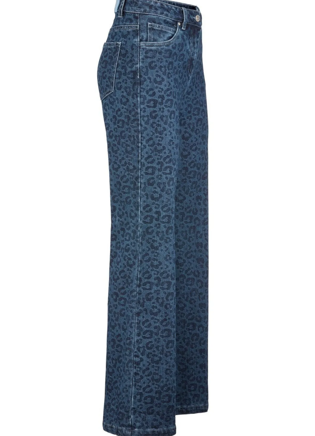 Sale BADER Jeans in aktueller Leo-Dessinierung DUNKELBLAU