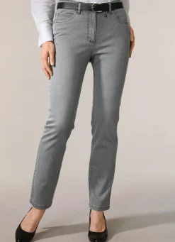 Outlet BADER Jeans in klassischer 5-Pocket-Form GRAU