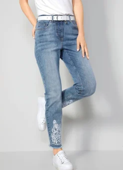 New BADER Jeans in 5-Pocket-Form HELLBLAU
