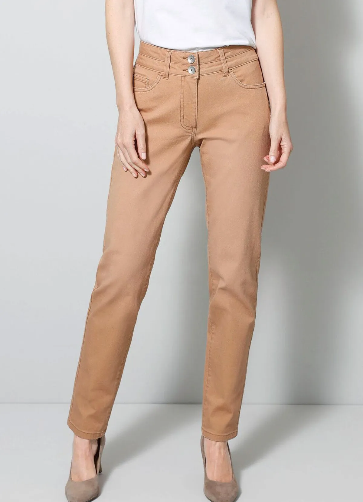 Outlet BADER Jeans in 5-Pocket-Form CAMEL