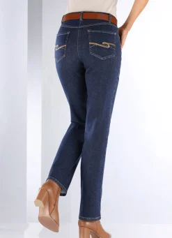 Clearance BADER Jeans in 4-Pocket-Form DUNKELBLAU