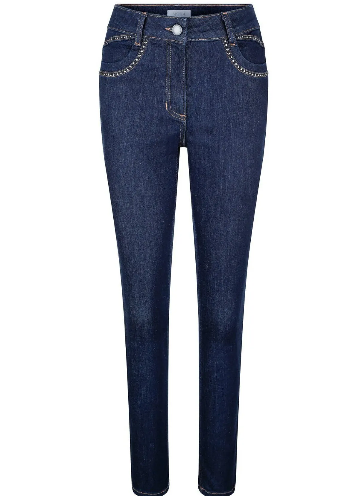 New BADER Jeans in 4-Pocket-Form DUNKELBLAU
