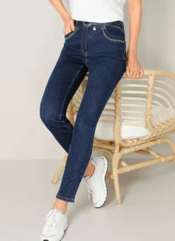 New BADER Jeans in 4-Pocket-Form DUNKELBLAU