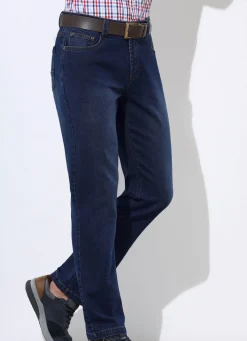 Outlet BADER Jeans in 5-Pocket Form in 3 Farben DUNKELJEANS