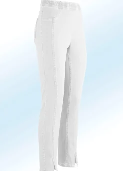 Online BADER Jeans in Schlupfform WEISS