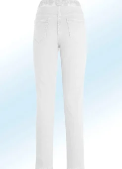 Online BADER Jeans in Schlupfform WEISS