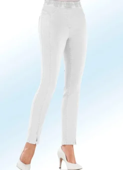 Online BADER Jeans in Schlupfform WEISS