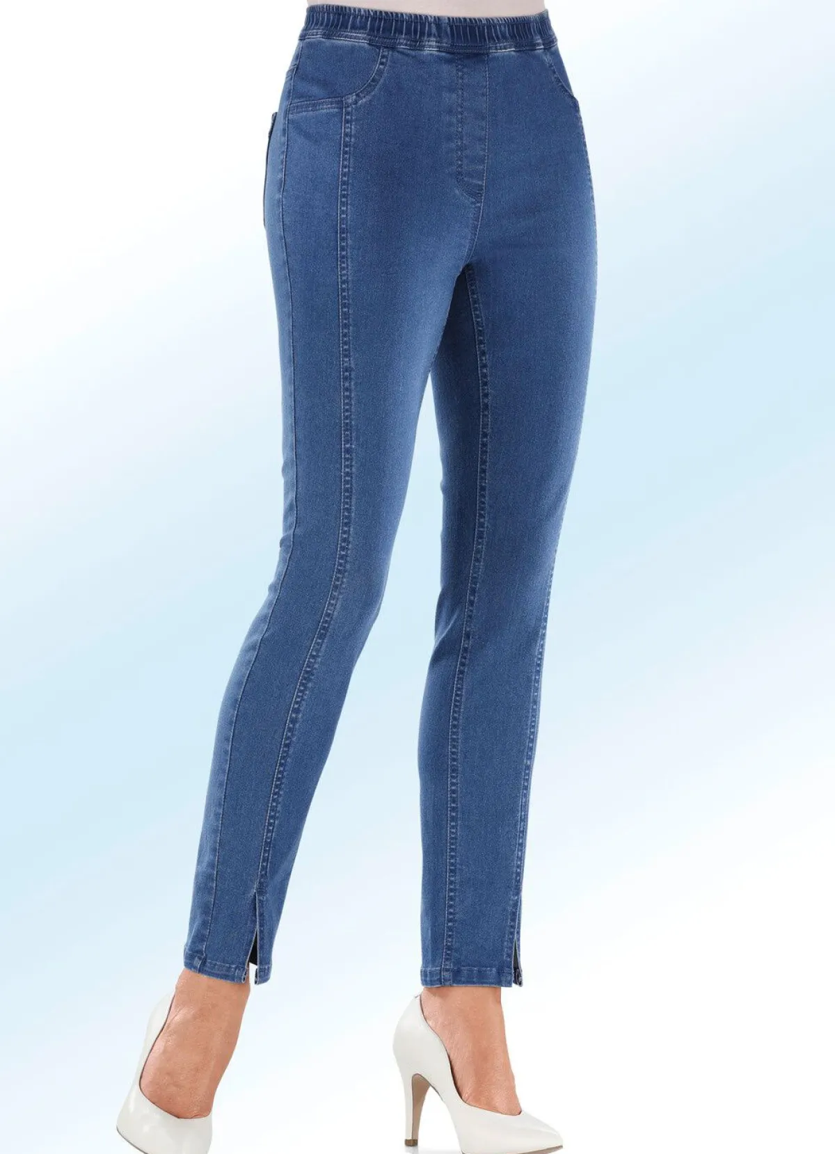 New BADER Jeans in Schlupfform JEANSBLAU