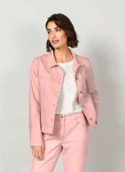 Online BADER Jeansjacke mit stiltypischen Nähten APRICOT