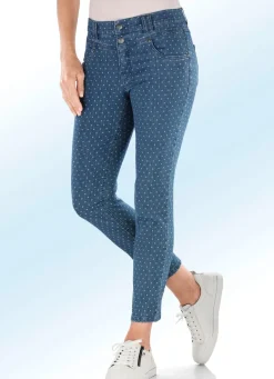 Sale BADER Jeans mit angesagter Punktedessinierung JEANSBLAU