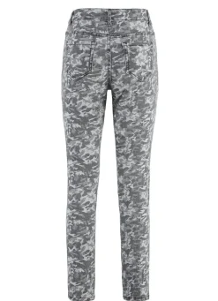 Outlet BADER Jeans mit Camouflage-Dessinierung ANTHRAZIT-GRAU