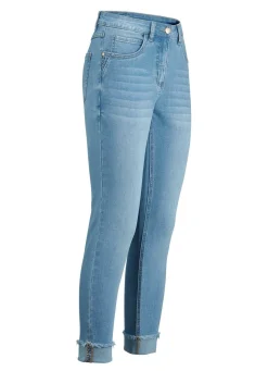 Clearance BADER Jeans mit funkelndem Glitzersteinchenbesatz HELLBLAU