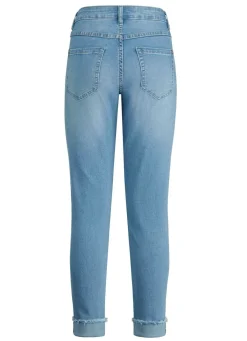 Clearance BADER Jeans mit funkelndem Glitzersteinchenbesatz HELLBLAU