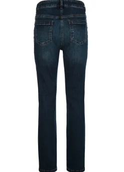 Clearance BADER Jeans mit Glitzersteinchen und Ziernähten BLAU