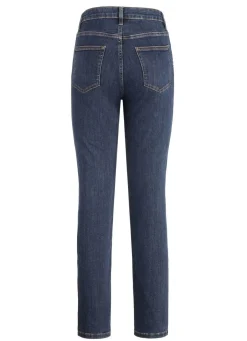 Sale BADER Jeans mit handbemalten, floralen Motiven DUNKELBLAU