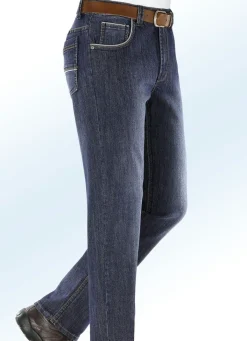 New BADER Jeans mit modischen Details in 3 Farben JEANSBLAU