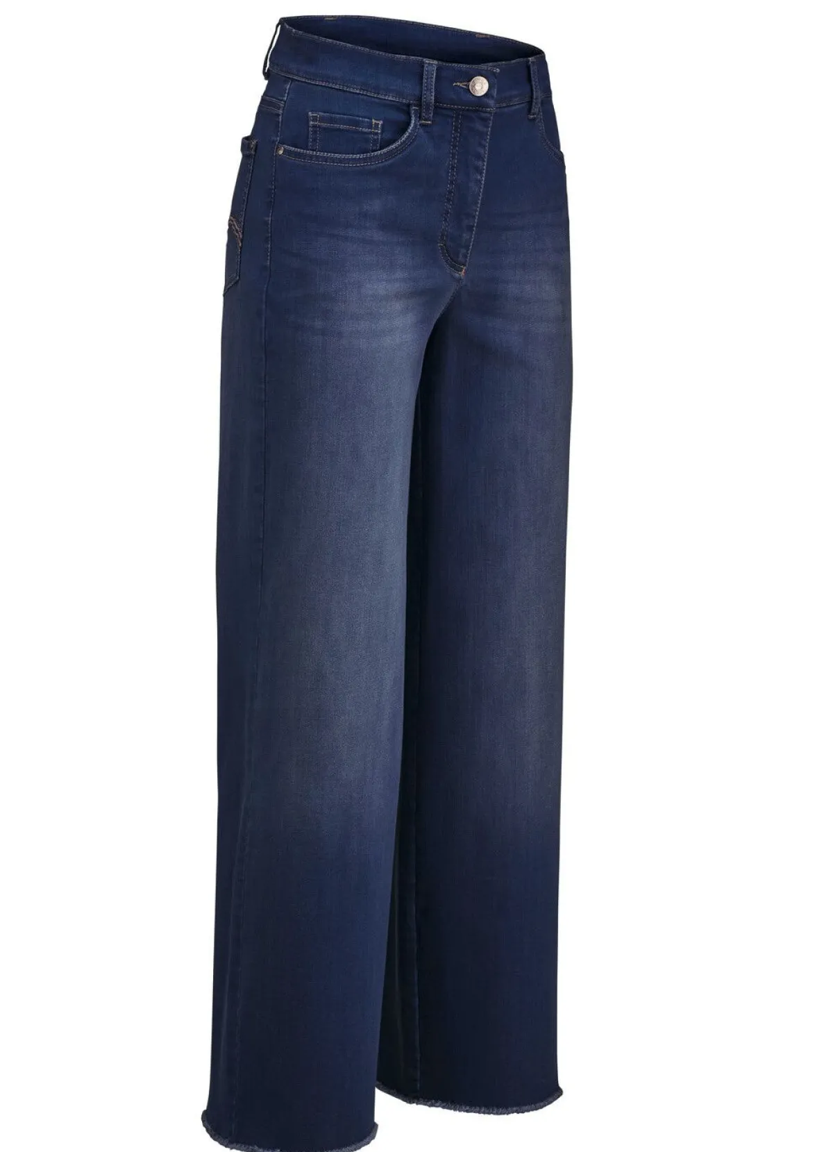 Outlet COSMA Jeans mit modischer Beinweite DUNKELBLAU