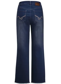 Outlet COSMA Jeans mit modischer Beinweite DUNKELBLAU