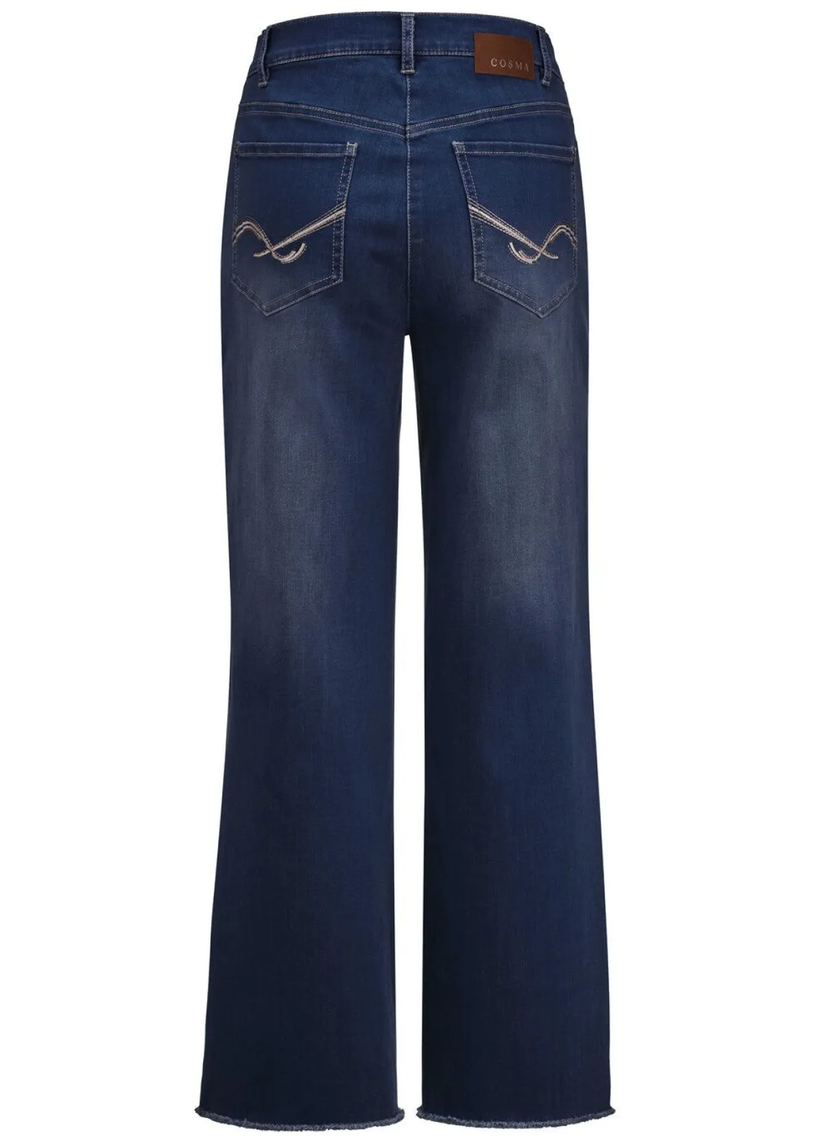 Outlet COSMA Jeans mit modischer Beinweite DUNKELBLAU
