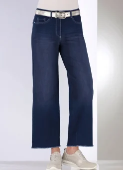 Outlet COSMA Jeans mit modischer Beinweite DUNKELBLAU