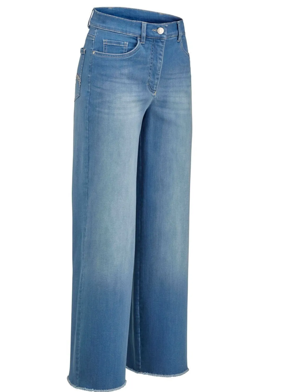 New COSMA Jeans mit modischer Beinweite JEANSBLAU