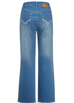 New COSMA Jeans mit modischer Beinweite JEANSBLAU