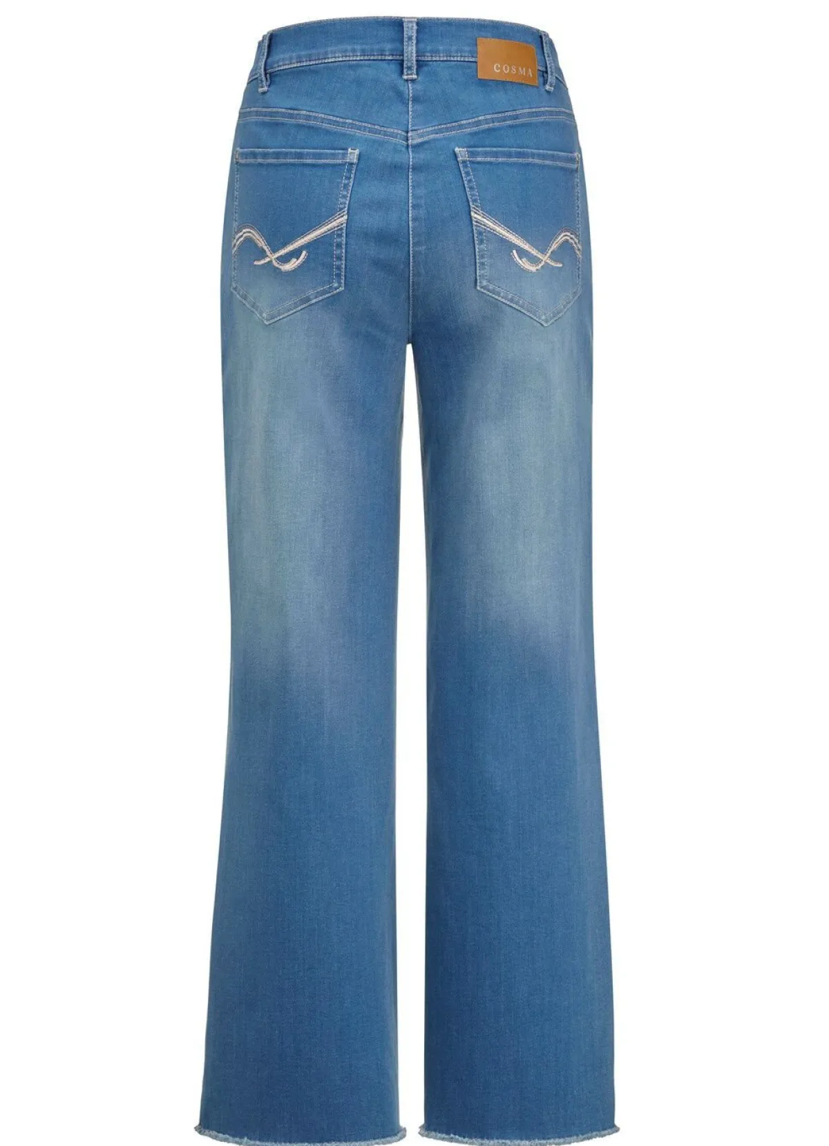 New COSMA Jeans mit modischer Beinweite JEANSBLAU