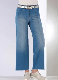 New COSMA Jeans mit modischer Beinweite JEANSBLAU