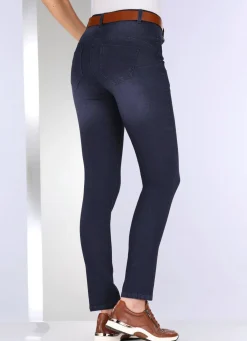 New BADER Jeans mit Push-up-Effekt DUNKELBLAU