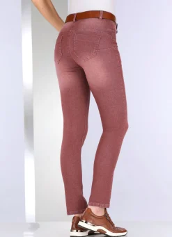 New BADER Jeans mit Push-up-Effekt BORDEAUX