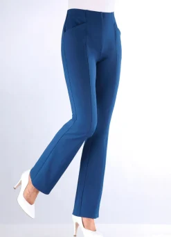 Clearance BADER Jerseyhose mit ausgestellter Fußweite ROYALBLAU