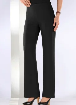 Outlet BADER Jerseyhose mit ausgestellter Fußweite SCHWARZ