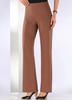 Best BADER Jerseyhose mit ausgestellter Fußweite COGNAC
