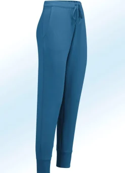 Sale KLAUS MODELLE MADE IN GERMANY Jerseyhose im stadttauglichen Joggpant-Style JEANSBLAU